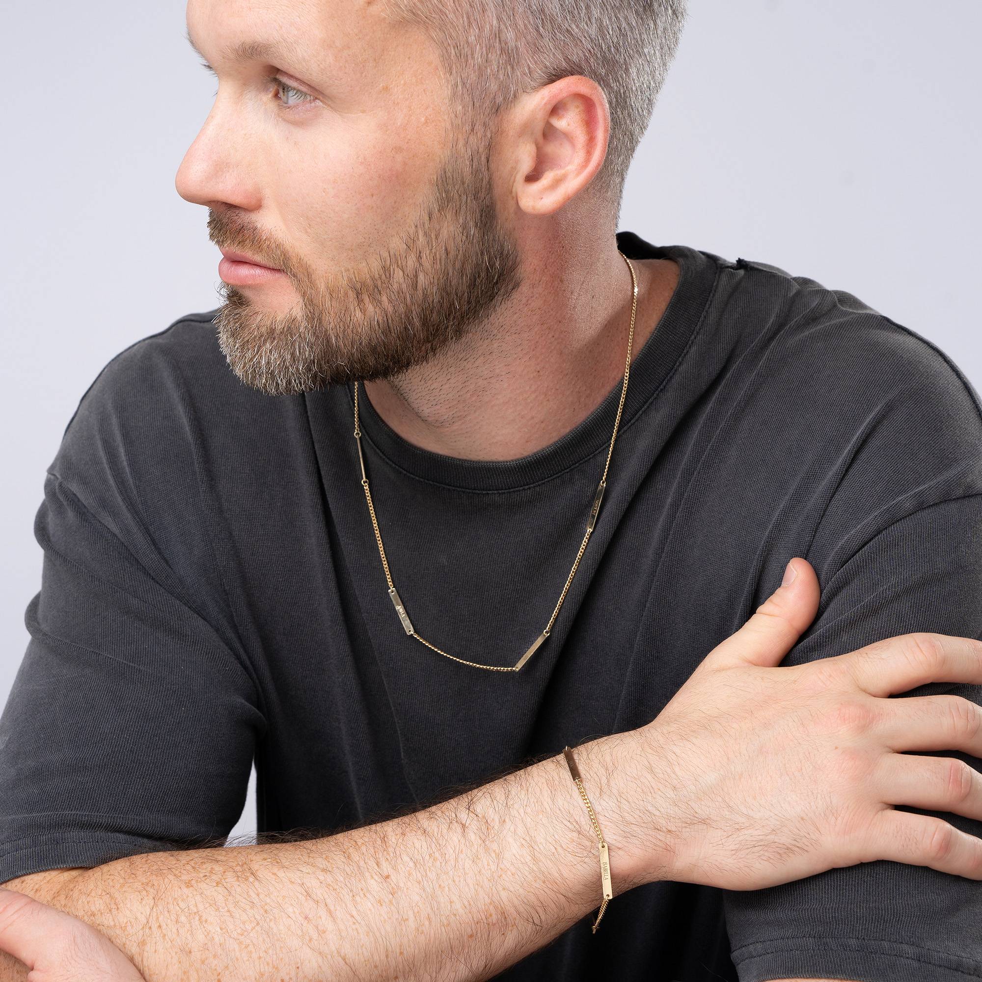 Pulsera Cosmos para Hombres en Oro Sólido 14K-1 foto de producto