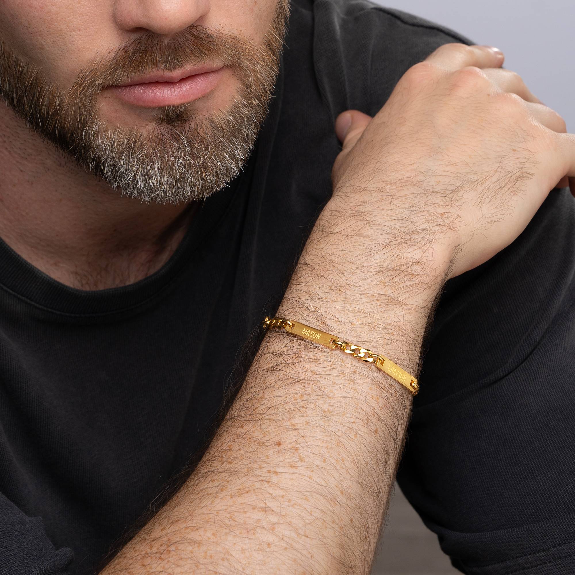 Pulsera Cosmos para Hombres en Vermeil de Oro-2 foto de producto