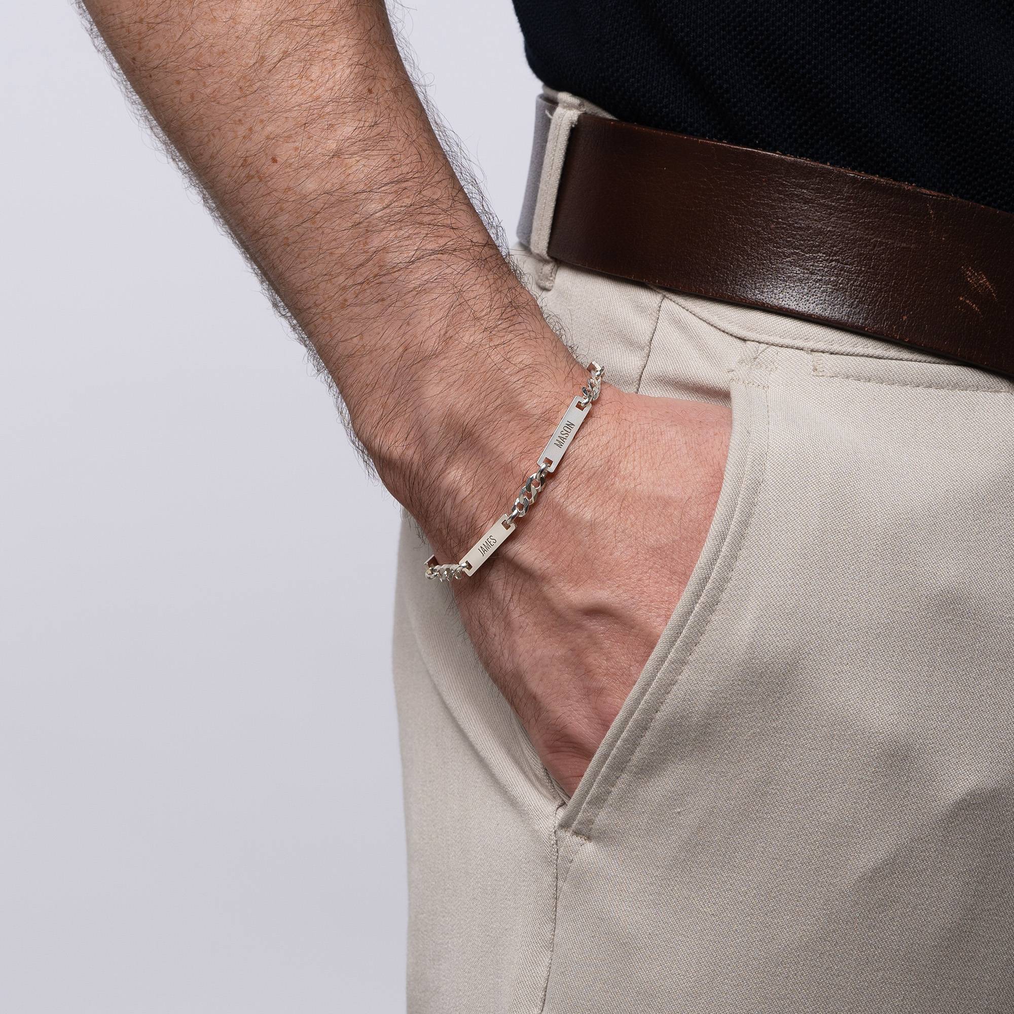 Pulsera Cosmos para Hombres en Plata Esterlina-1 foto de producto