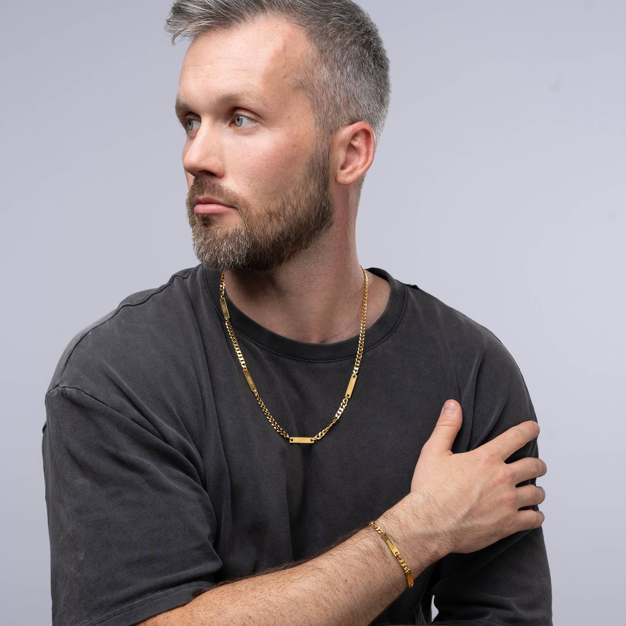 Collar Cosmos para Hombres en Vermeil de Oro-2 foto de producto