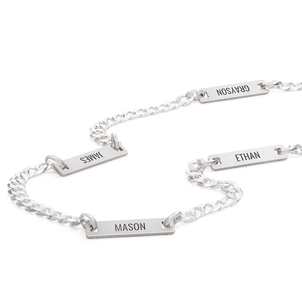 Collar Cosmos para Hombres en Plata Esterlina-3 foto de producto