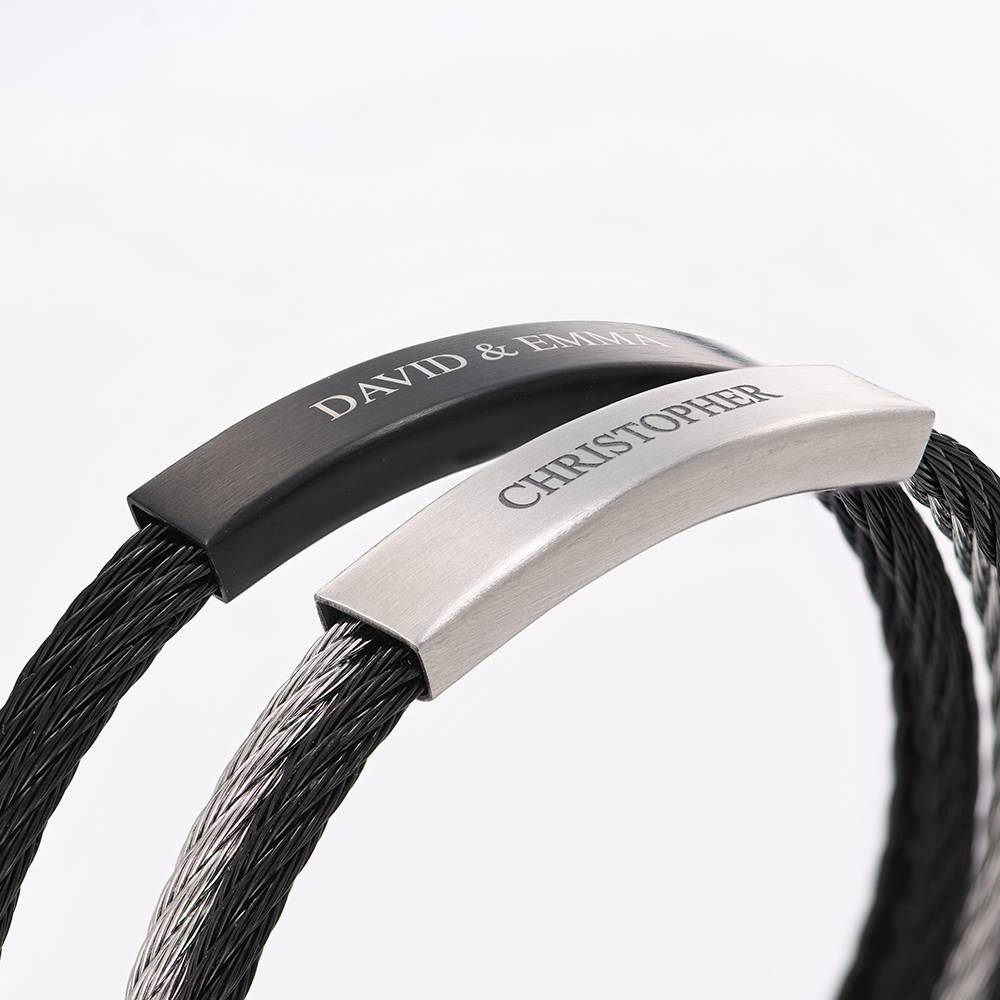 Pulsera Personalizada The Leader para Hombre en Acero Inoxidable-6 foto de producto