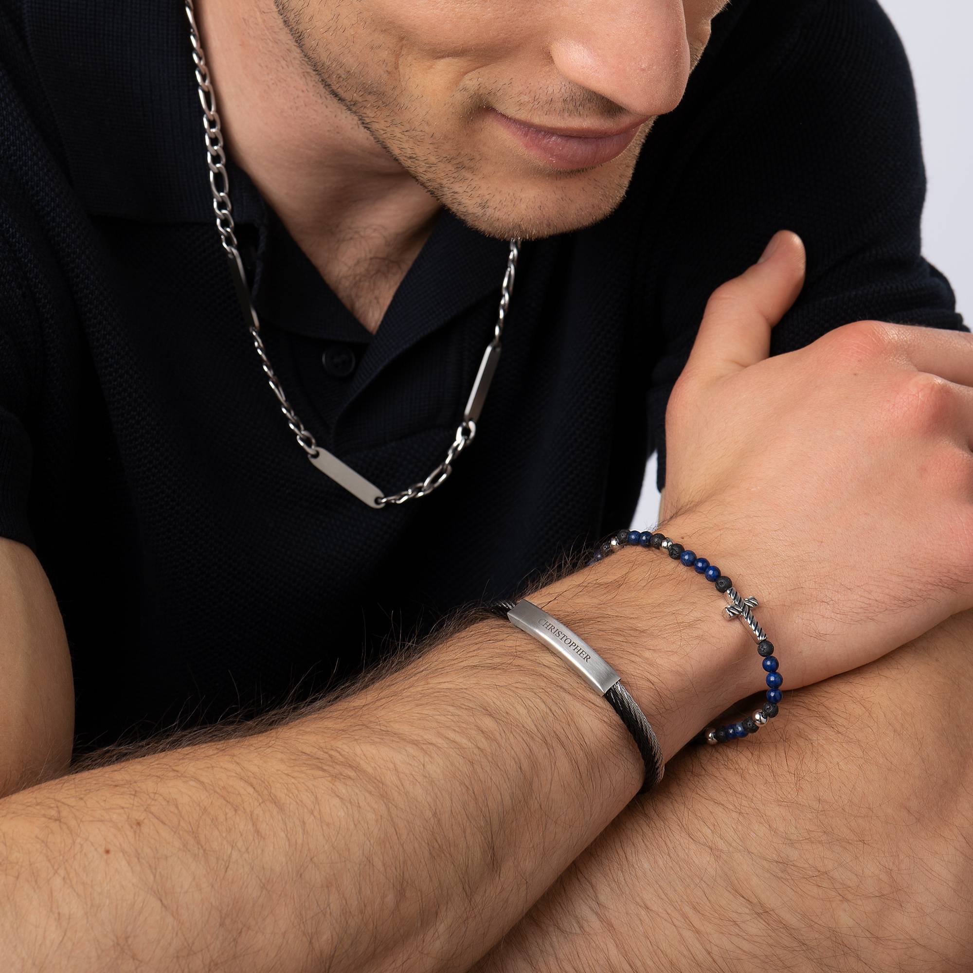 Pulsera de Dos Tonos Personalizada The Leader para Hombre en Acero Inoxidable-1 Pulsera de Dos Tonos Personalizada The Leader para Hombre en Acero Inoxidable-1 foto de producto