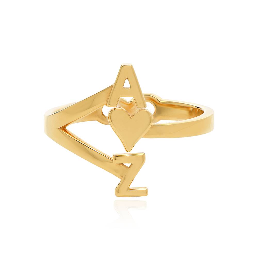 Anillo Infinito con Tres Iniciales en Chapa de Oro-4 Anillo Infinito con Tres Iniciales en Chapa de Oro-4 foto de producto