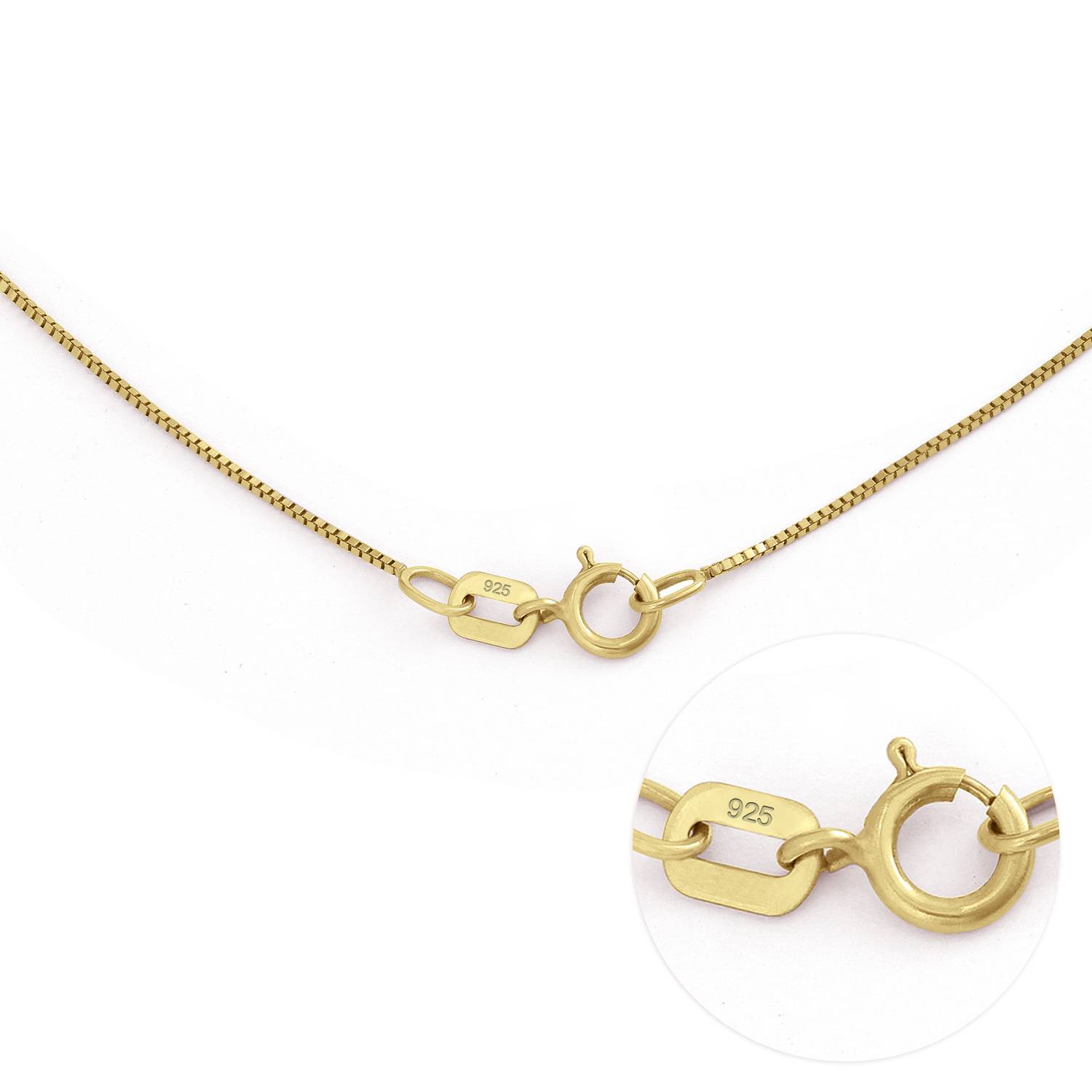 Collar Dos Corazones Por Siempre Uno con Diamantes en Chapa de Oro-1 foto de producto
