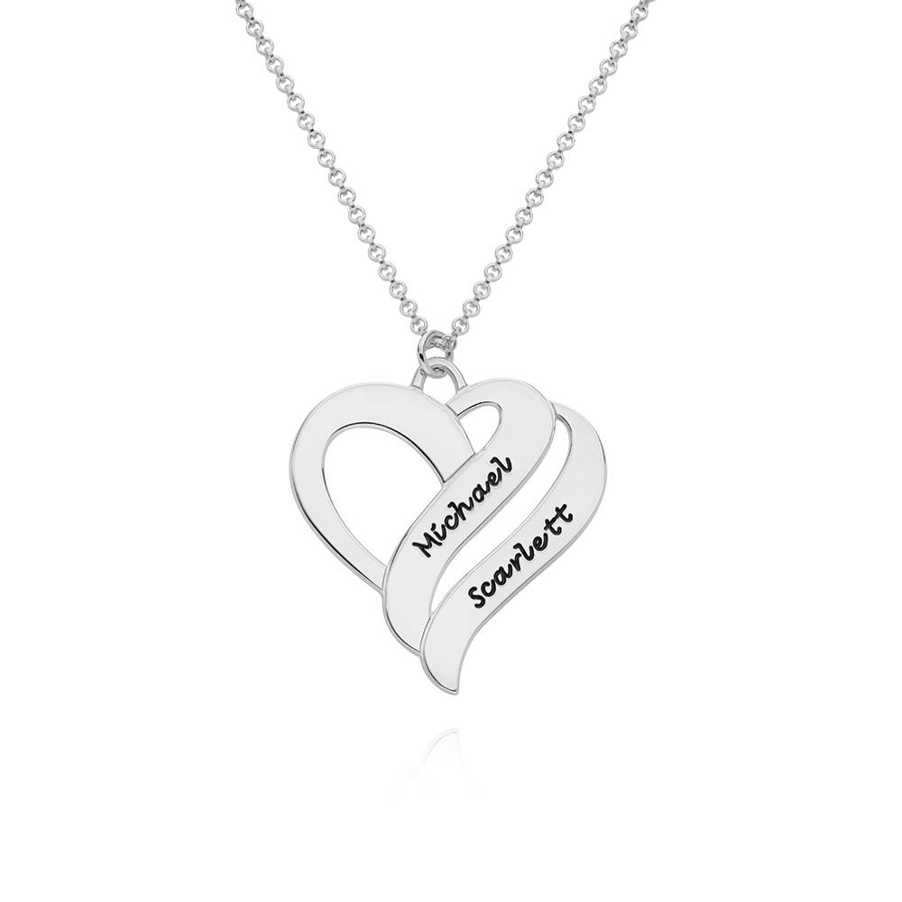 Collar Dos Corazones Por Siempre en Plata-1 Collar Dos Corazones Por Siempre en Plata-1 foto de producto