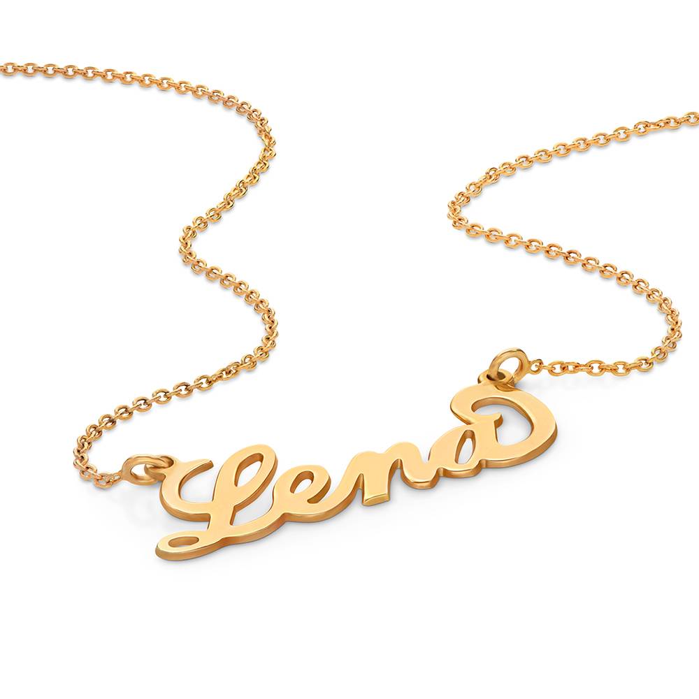 Collar con Nombre Carrie en Vermeil de Oro-2 foto de producto