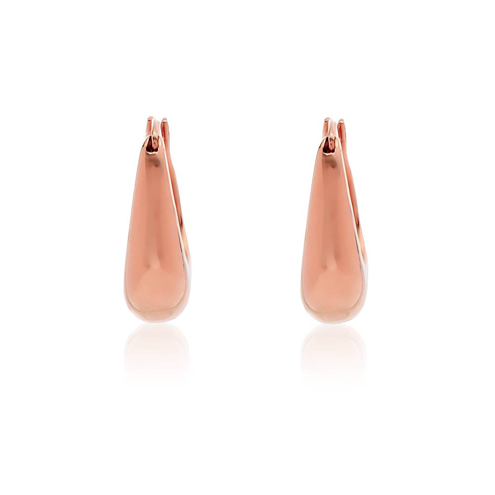 Vienna Pendientes en Forma de Lágrima en Chapa de Oro Rosa-3 foto de producto