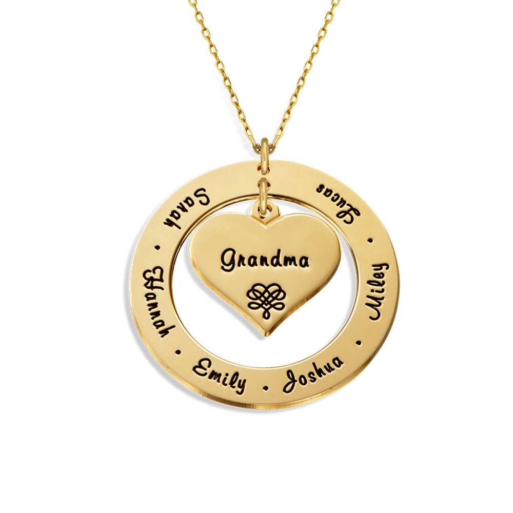 Colgante con Nombre para la Abuela O Mamá en Oro Sólido 10K-1 foto de producto