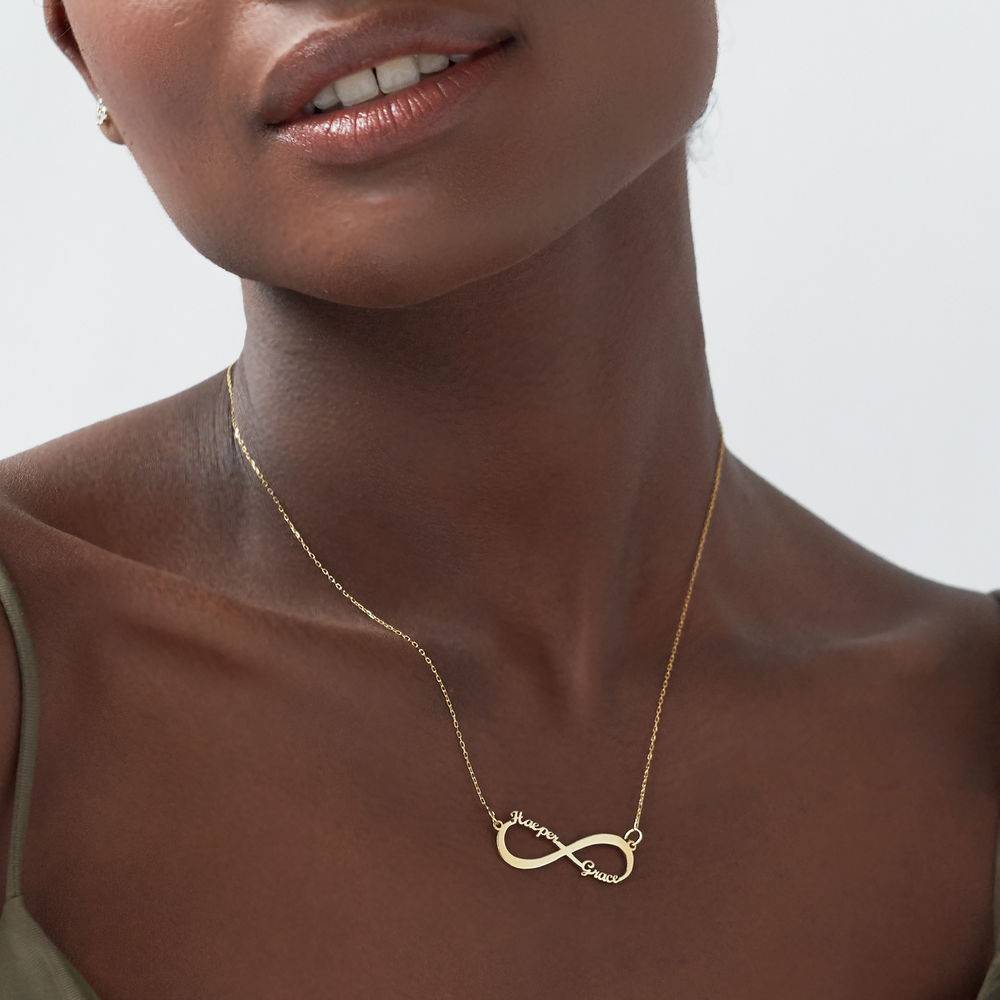 Collar Infinito con Nombre en Oro Sólido 10K-2 Collar Infinito con Nombre en Oro Sólido 10K-2 foto de producto