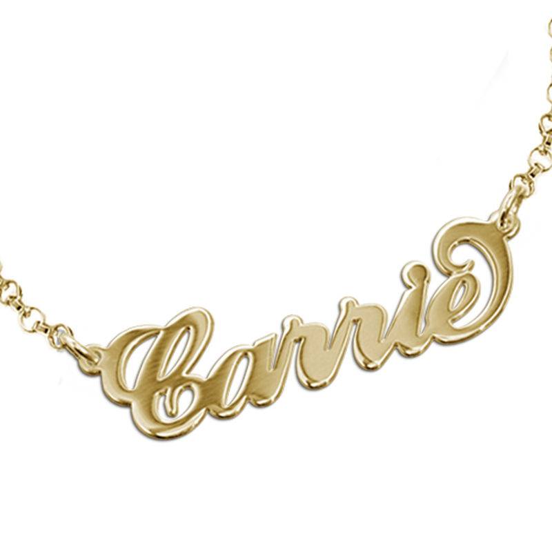 Pulsera con Nombre Carrie en Chapa de Oro-1 foto de producto