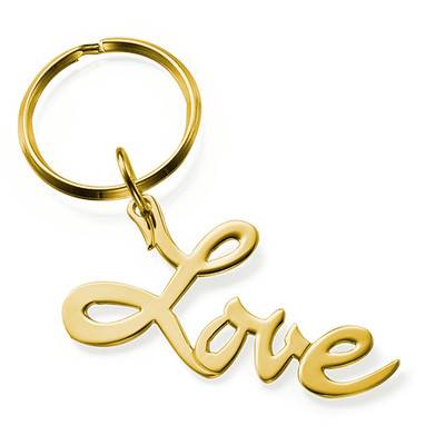 Llavero Love en Chapa de Oro-1 foto de producto