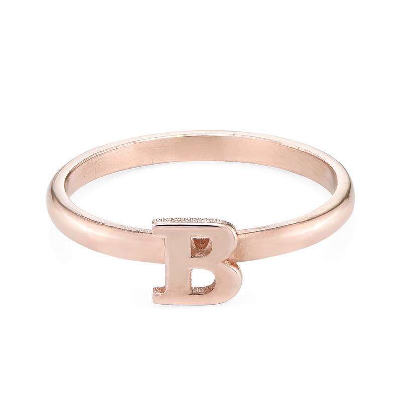 Anillo de Inicial en Chapa de Oro Rosa-1 Anillo de Inicial en Chapa de Oro Rosa-1 foto de producto