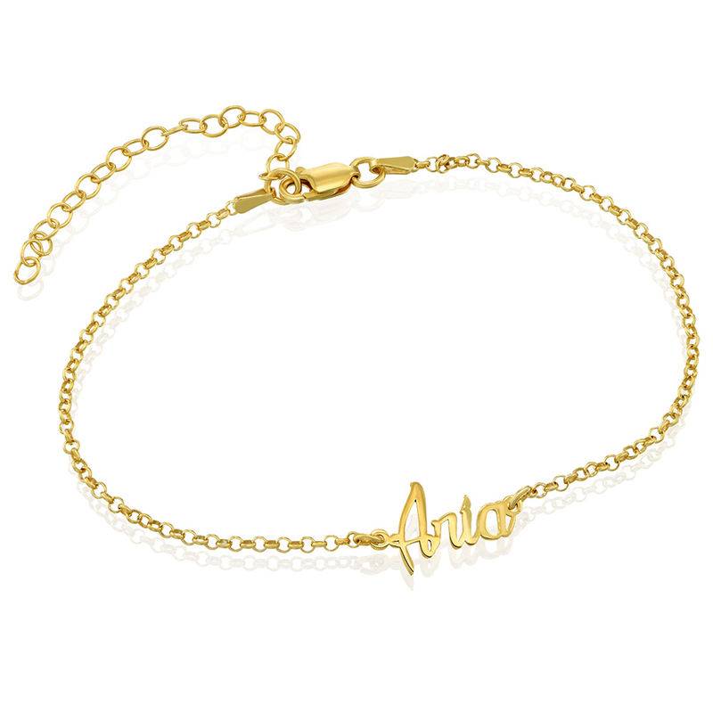 Pulsera / Tobillera con Nombre en Baño de Oro-1 Pulsera / Tobillera con Nombre en Baño de Oro-1 foto de producto