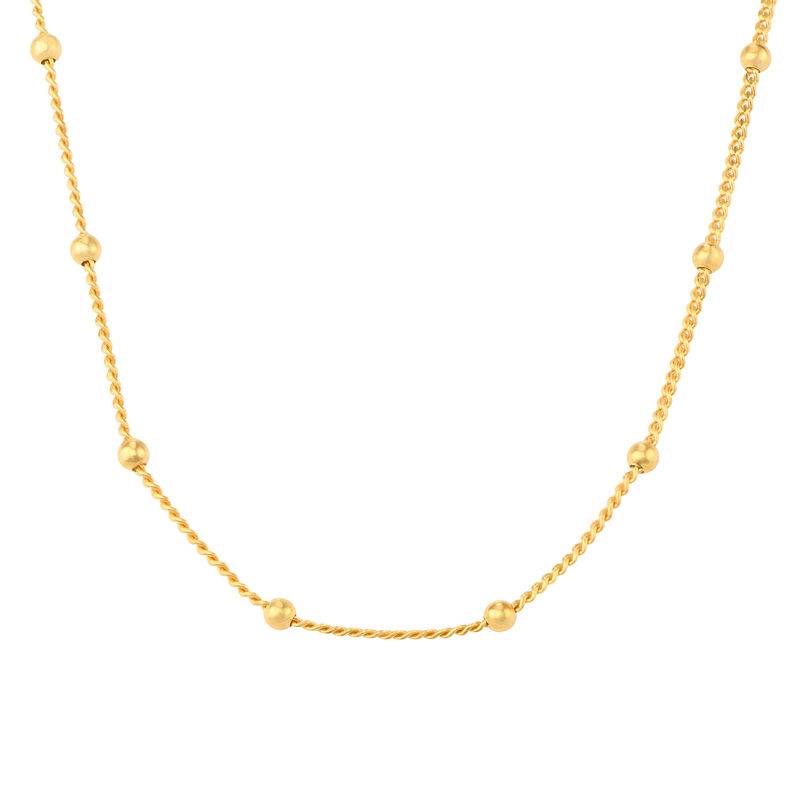 Cadena Bobble Cerrada en Baño de Oro-1 foto de producto