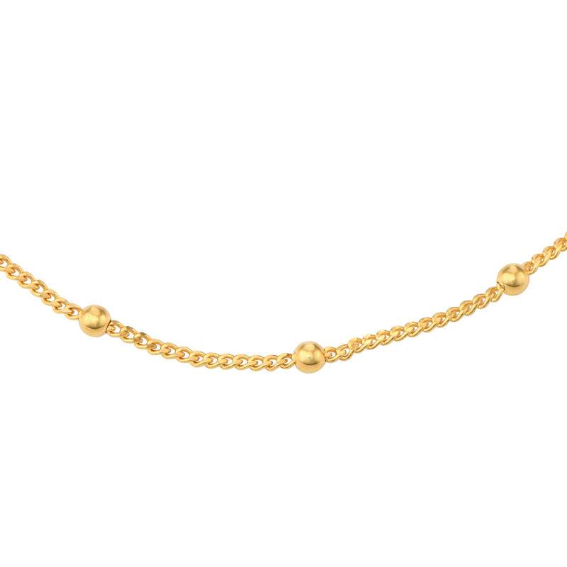 Cadena Bobble Cerrada en Baño de Oro-2 foto de producto