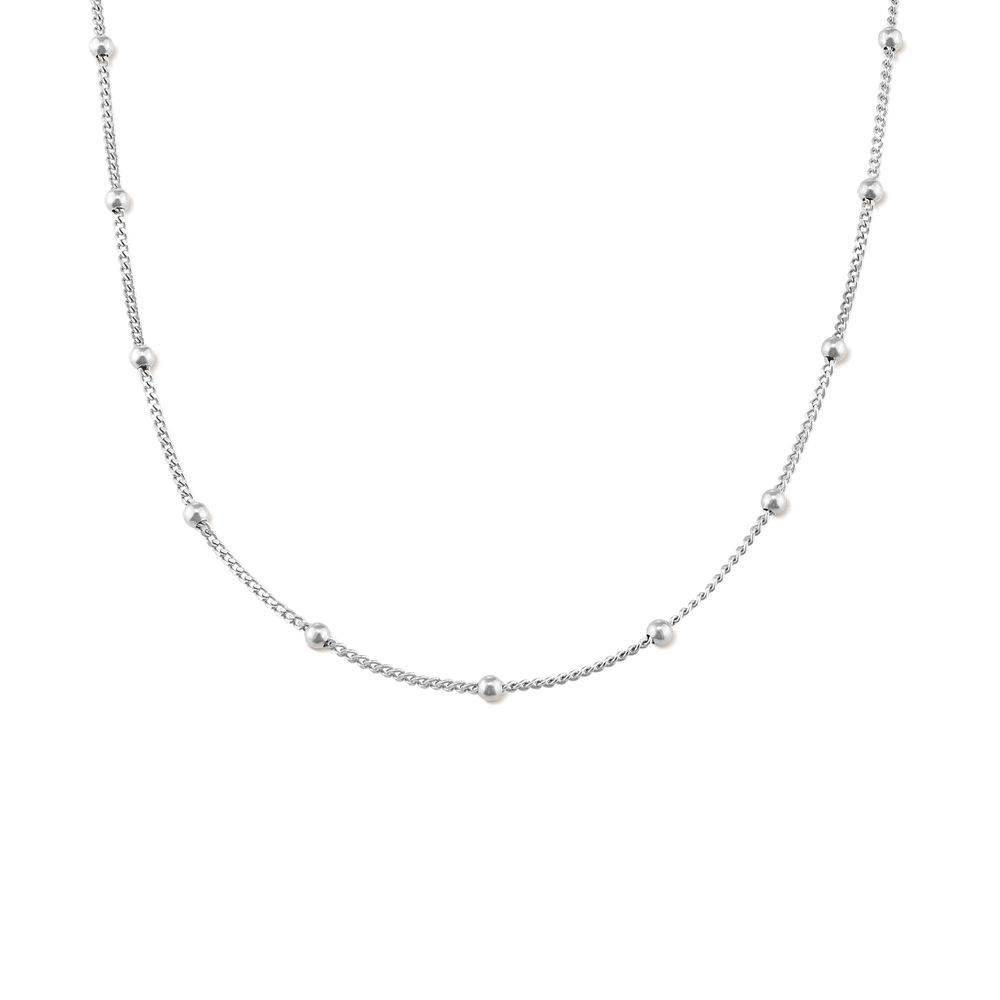 Cadena Bobble Cerrada en Plata Esterlina-3 foto de producto