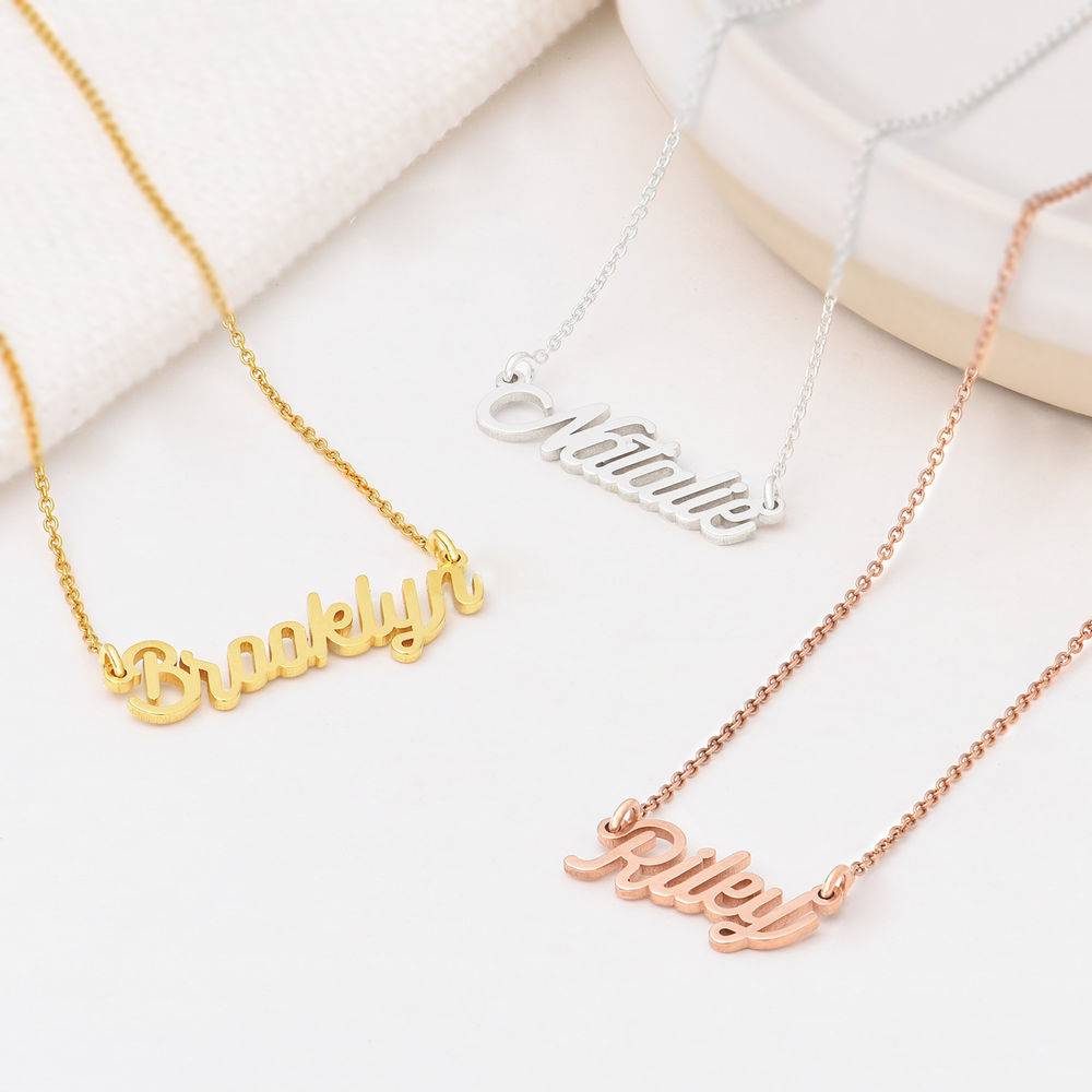 Collar con Nombre Twirl Script en Plata-2 foto de producto
