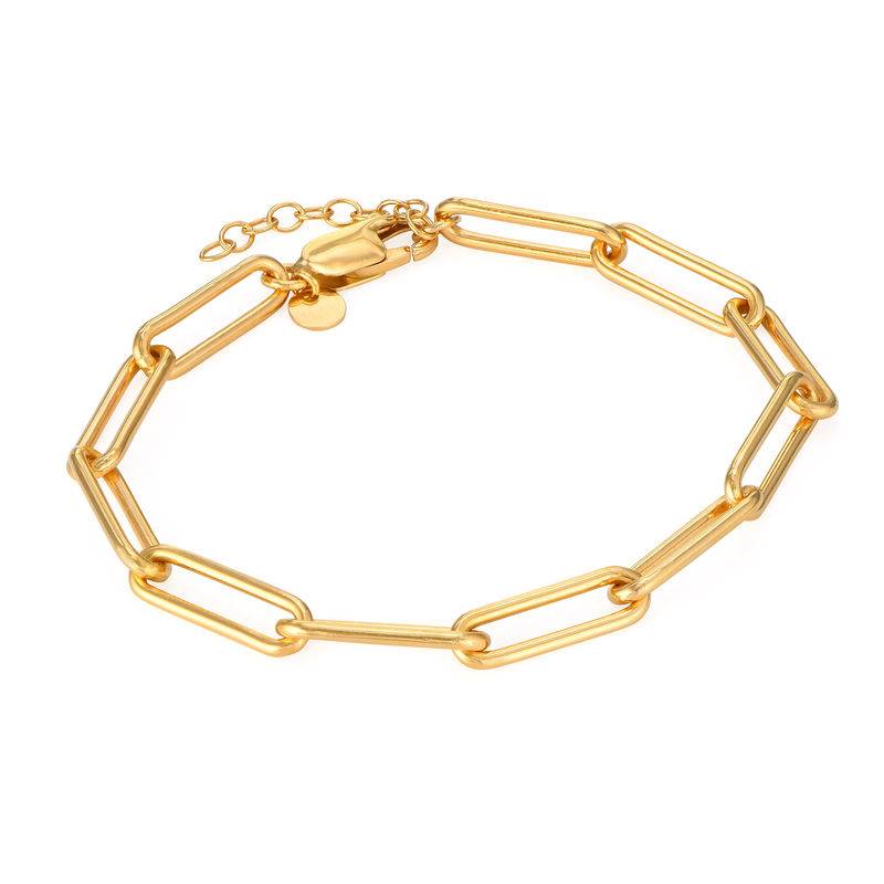 Pulsera de Eslabones en Chapa de Oro-1 foto de producto