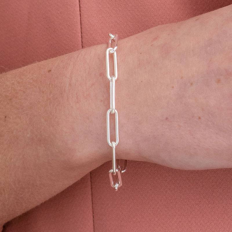Pulsera de Eslabones en Plata-3 Pulsera de Eslabones en Plata-3 foto de producto