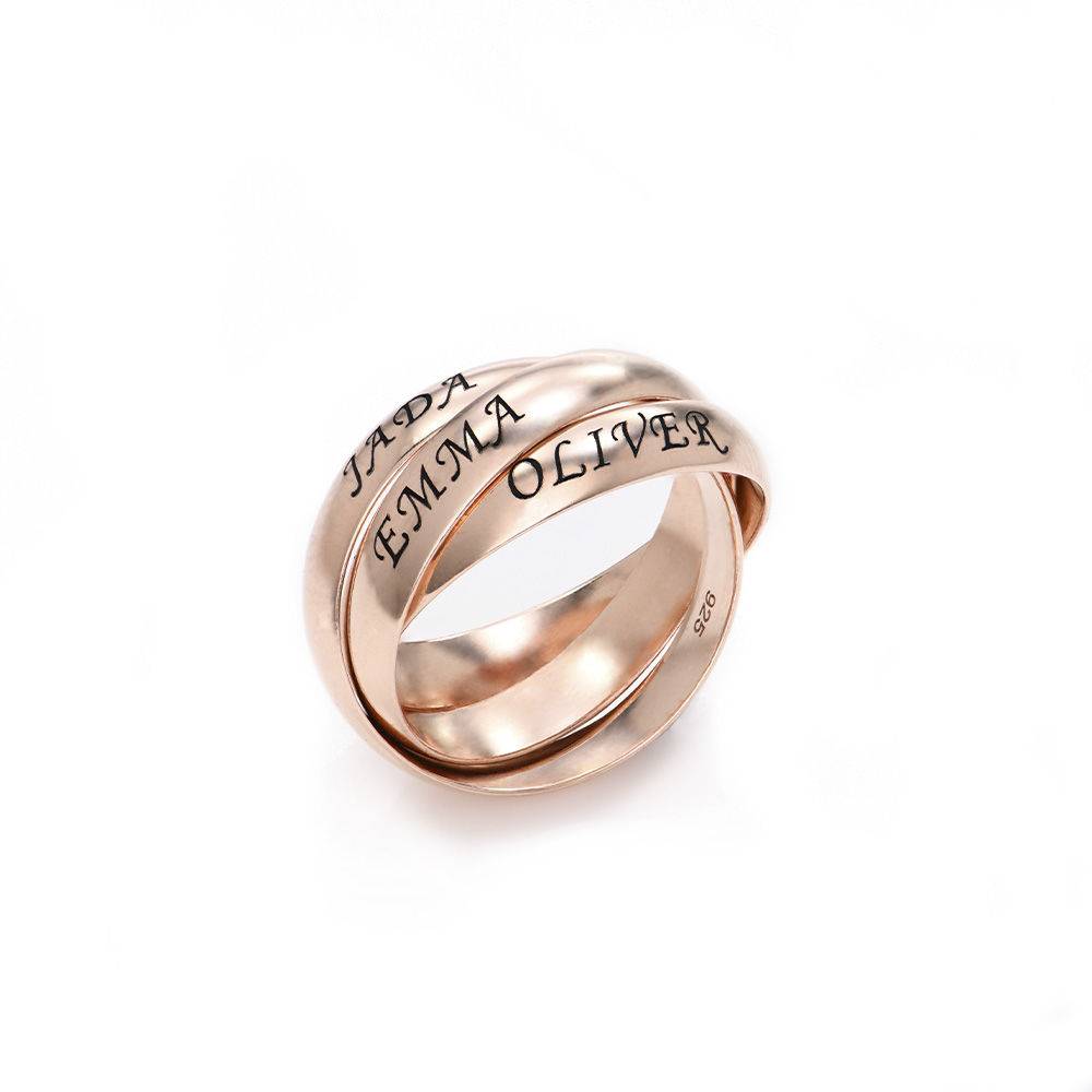 Anillo Ruso Charlize con 3 Anillos en Chapado de Oro Rosa-3 Anillo Ruso Charlize con 3 Anillos en Chapado de Oro Rosa-3 foto de producto
