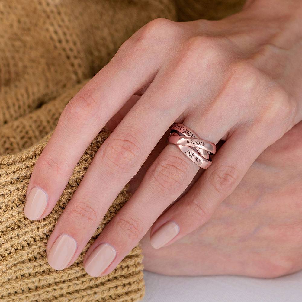 Anillo Ruso Charlize con 3 Anillos en Chapado de Oro Rosa-2 Anillo Ruso Charlize con 3 Anillos en Chapado de Oro Rosa-2 foto de producto
