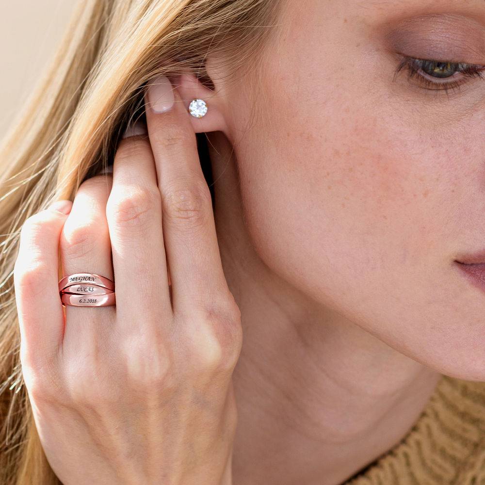 Anillo Ruso Charlize con 3 Anillos en Chapado de Oro Rosa-5 Anillo Ruso Charlize con 3 Anillos en Chapado de Oro Rosa-5 foto de producto