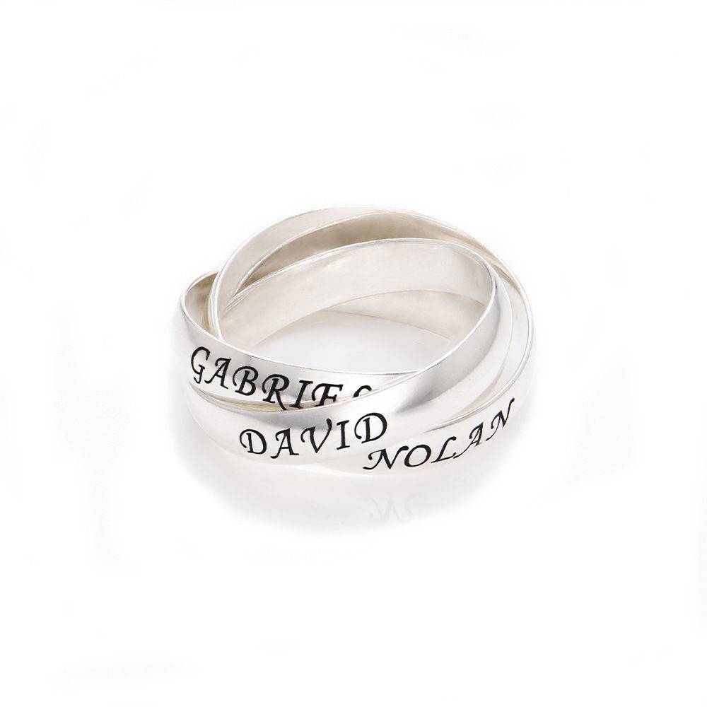 Anillo Ruso Charlize con 3 Anillos en Plata-1 foto de producto foto de producto