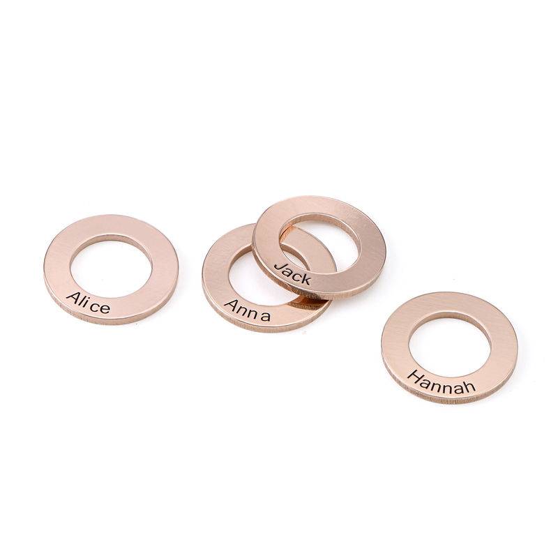 Colgante Circular para Brazalete en Chapa de Oro Rosa-1 foto de producto
