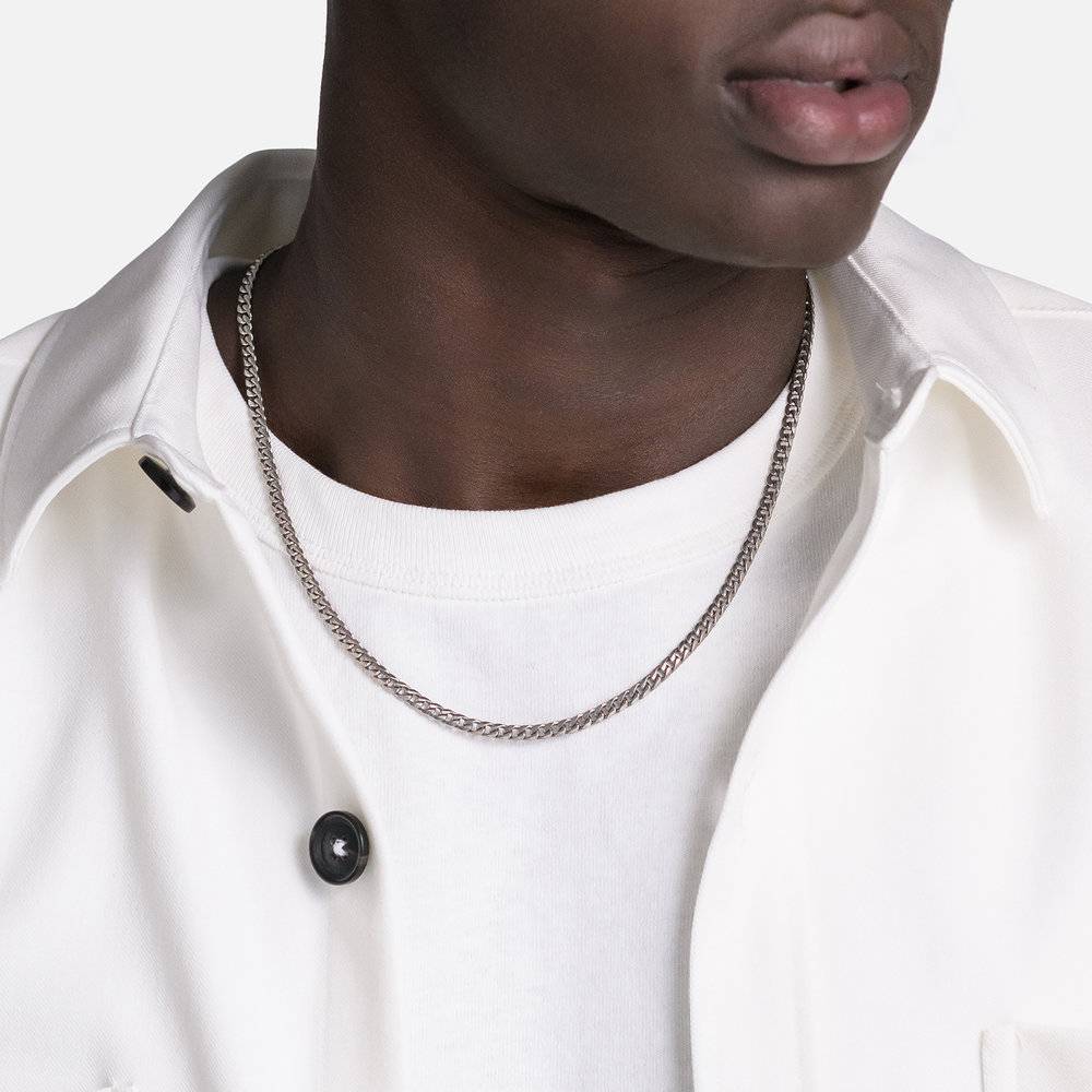 Bold Curb Necklace - en Plata-1 foto de producto