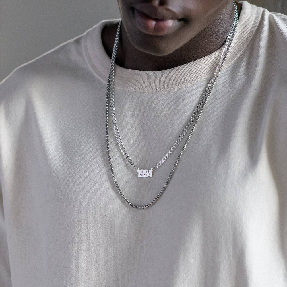 Bold Curb Necklace - en Plata-2 foto de producto