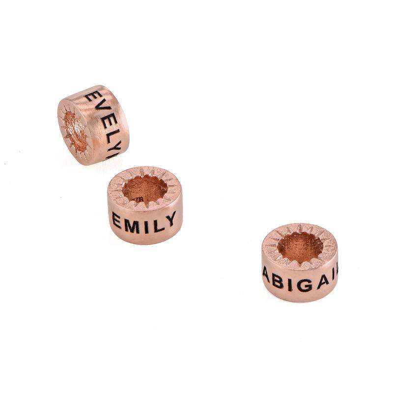 Cuentas Personalizadas para Joyería Linda en Chapado de Oro Rosa-1 foto de producto