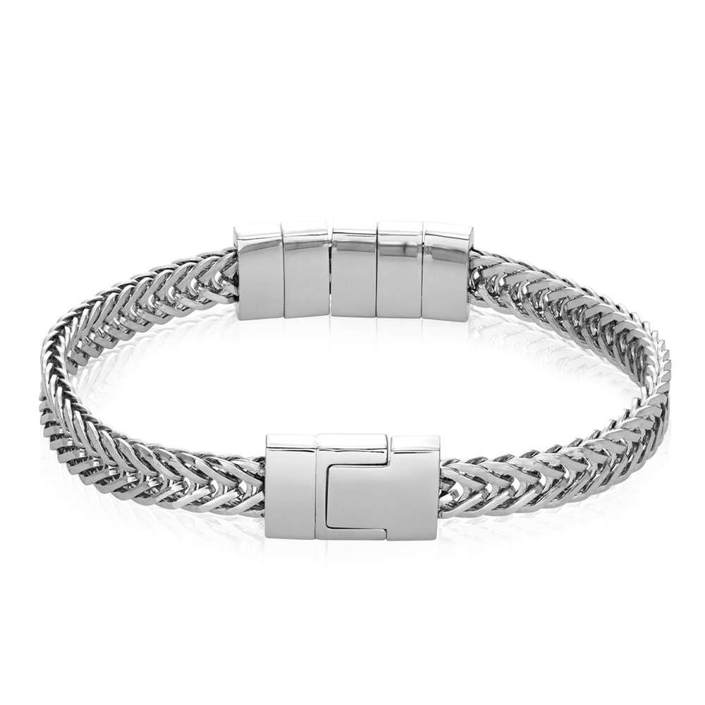 Pulsera Elements con Cuentas de Hombre en Acero Inoxidable-2 foto de producto