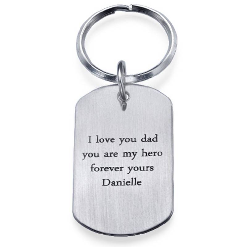 Llavero con Placa Personalizada en Acero Inoxidable-3 Llavero con Placa Personalizada en Acero Inoxidable-3 foto de producto