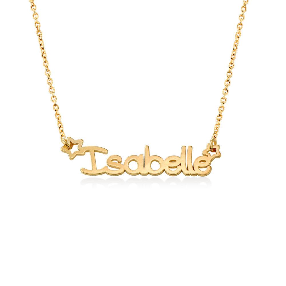 Collar con Nombre de Estrella para Niñas en Chapa de Oro-1 foto de producto