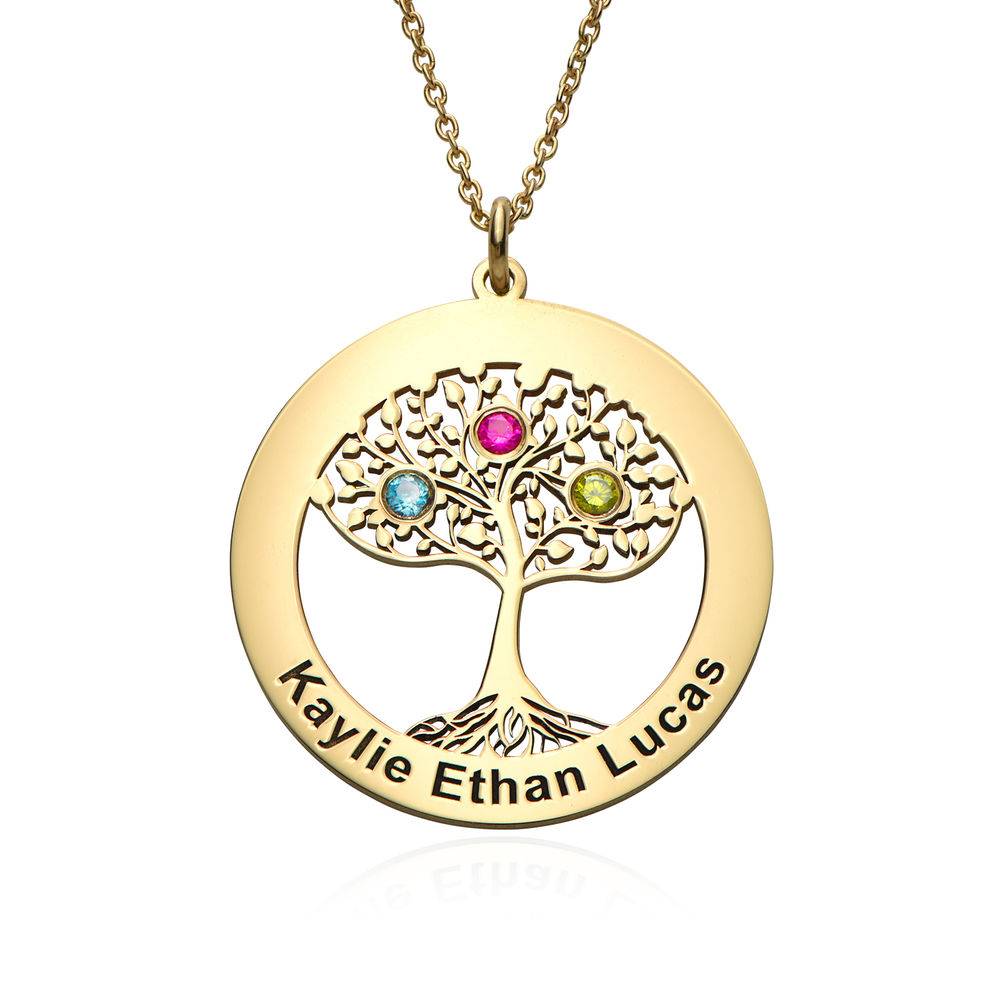 Collar Árbol de la Vida en Chapa de Oro-1 foto de producto