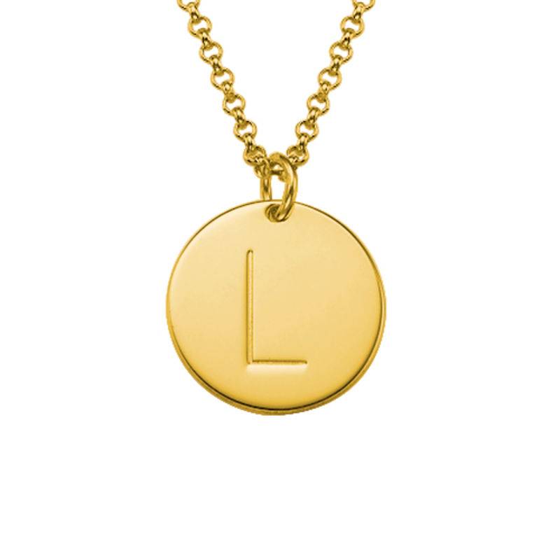 Collar con Colgantes Iniciales en Vermeil de Oro-4 foto de producto