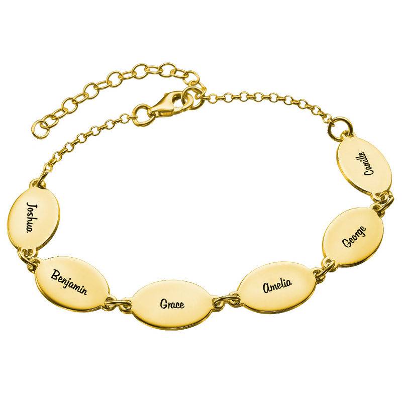 Pulsera con Nombres de Niñas para Mamá en Vermeil de Oro-6 Pulsera con Nombres de Niñas para Mamá en Vermeil de Oro-6 foto de producto