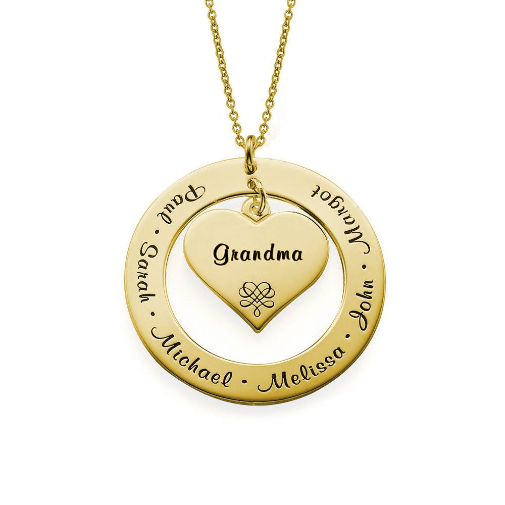 Colgante con Nombre para la Abuela O Mamá en Chapa de Oro-1 foto de producto