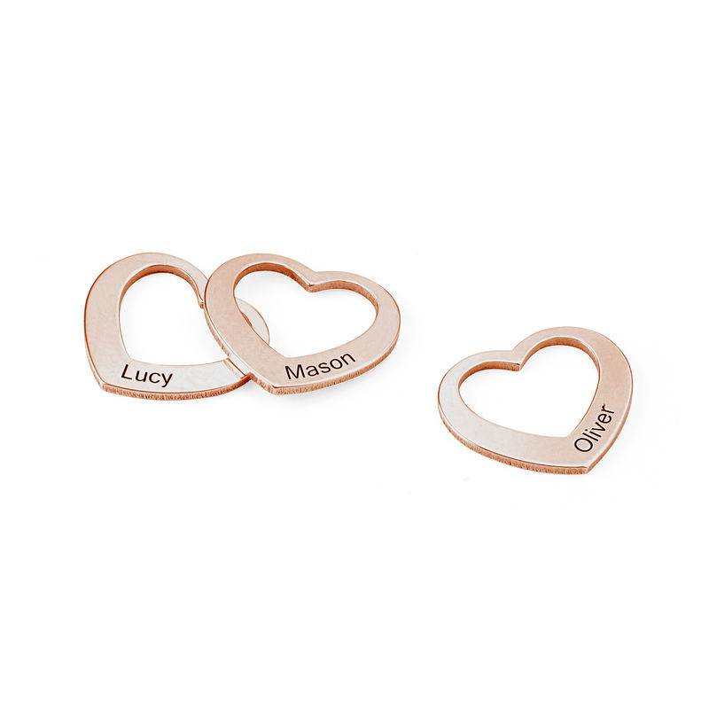 Colgante Corazón para Pulsera Rígida Chelsea en Chapado de Oro Rosa-1 foto de producto