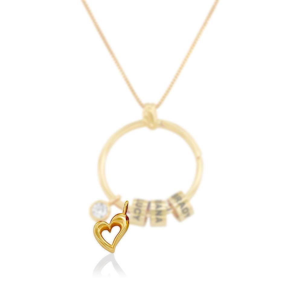 Colgante de Corazón para Collar Linda en Baño de Oro-2 foto de producto