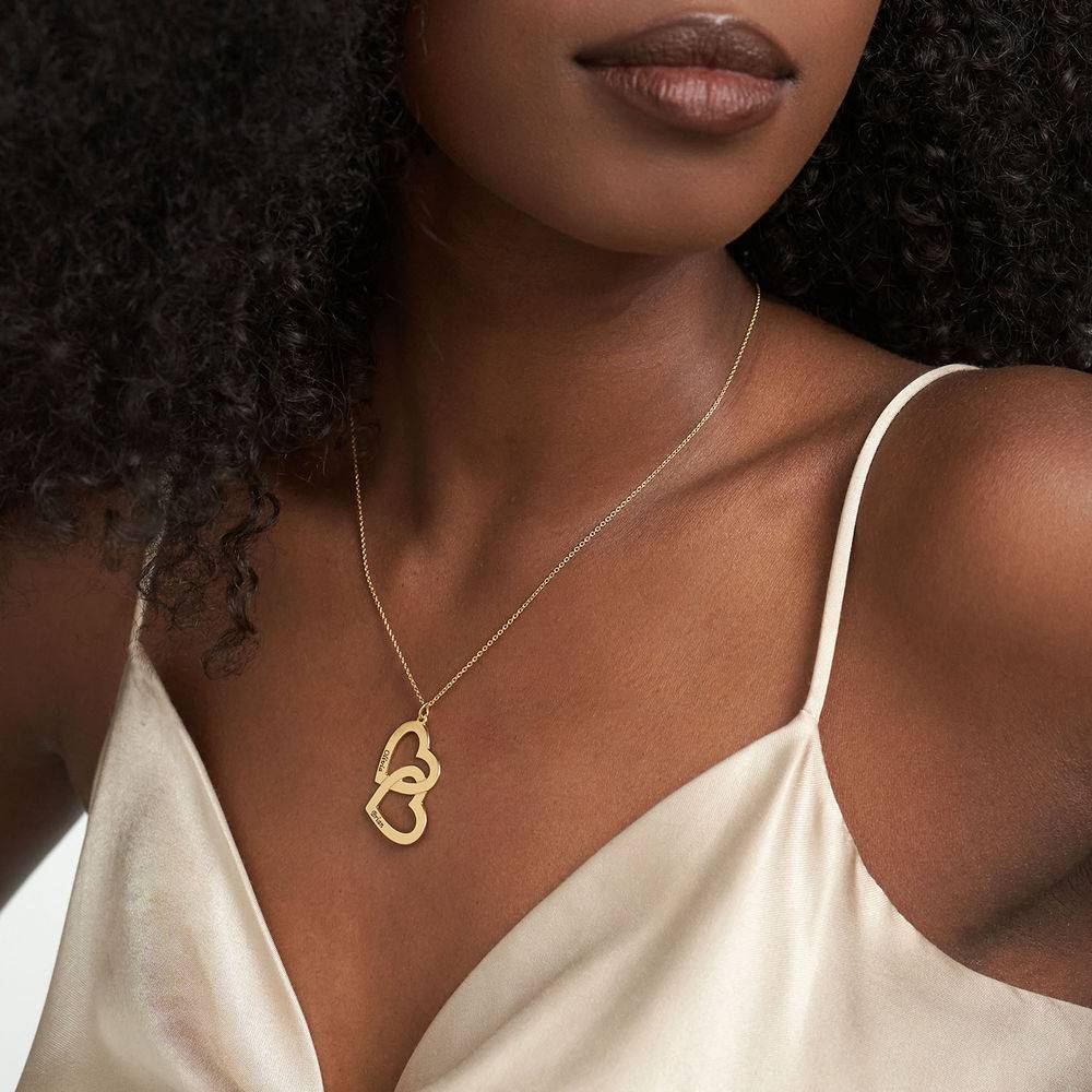 Collar Corazón en Corazón en Vermeil de Oro-2 Collar Corazón en Corazón en Vermeil de Oro-2 foto de producto