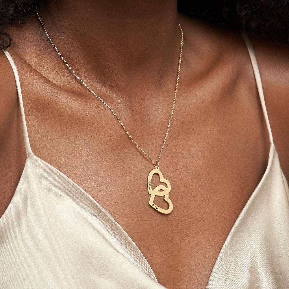 Collar Corazón en Corazón en Vermeil de Oro-4 Collar Corazón en Corazón en Vermeil de Oro-4 foto de producto