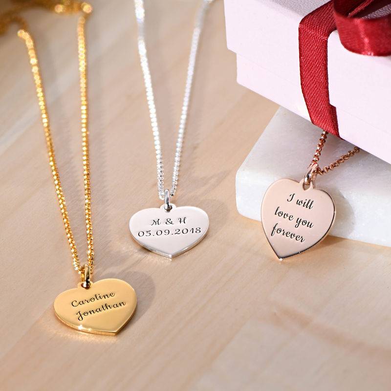Collar Corazón en Vermeil de Oro-4 foto de producto