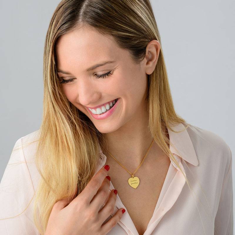 Collar Corazón en Vermeil de Oro-1 foto de producto