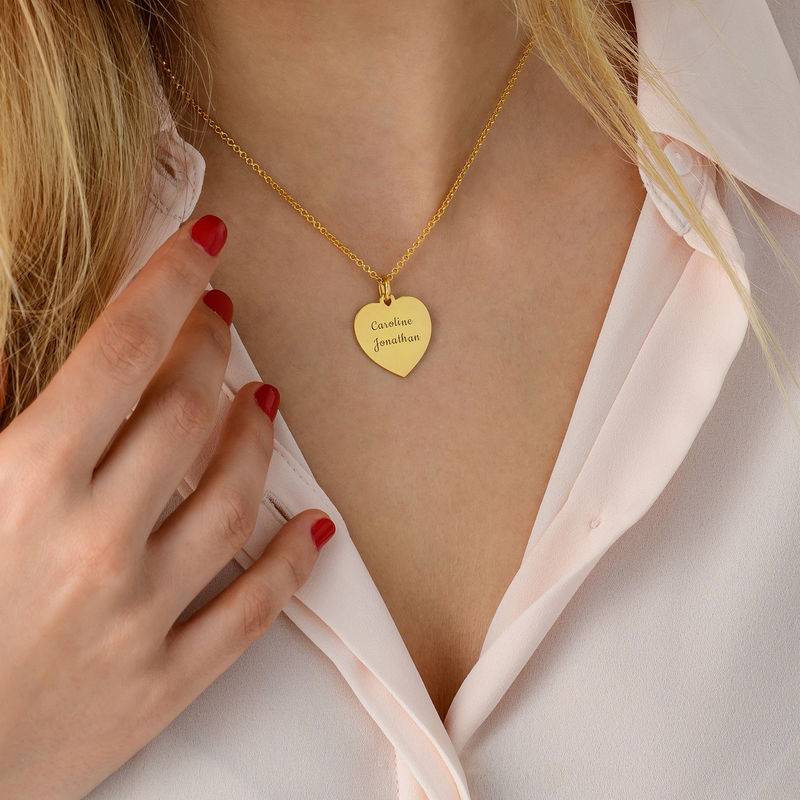 Collar Corazón en Vermeil de Oro-2 foto de producto