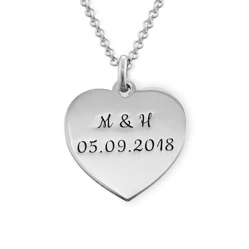 Collar Corazón en Plata-1 foto de producto