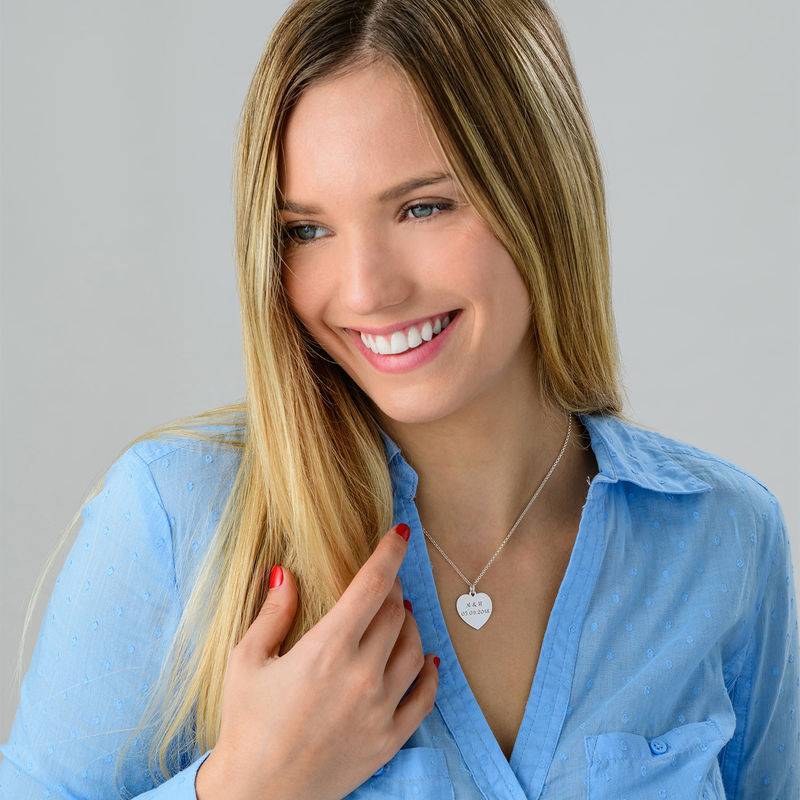 Collar Corazón en Plata-3 foto de producto