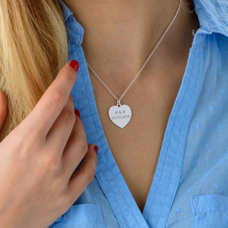 Collar Corazón en Plata-4 foto de producto