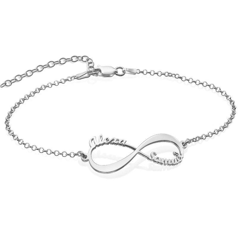 Pulsera Infinito con Nombre en Plata-1 Pulsera Infinito con Nombre en Plata-1 foto de producto